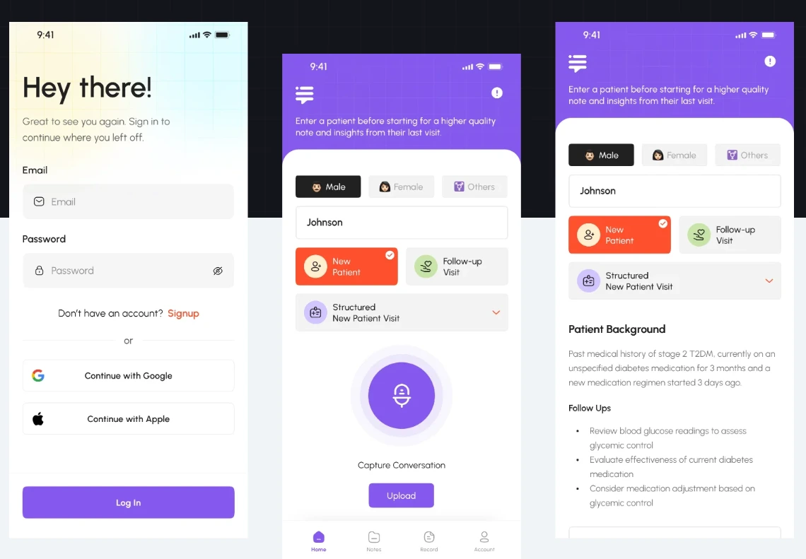 Scribeflo Portfolio Screen